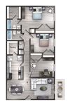 3 Bedroom, 2 Bathroom
